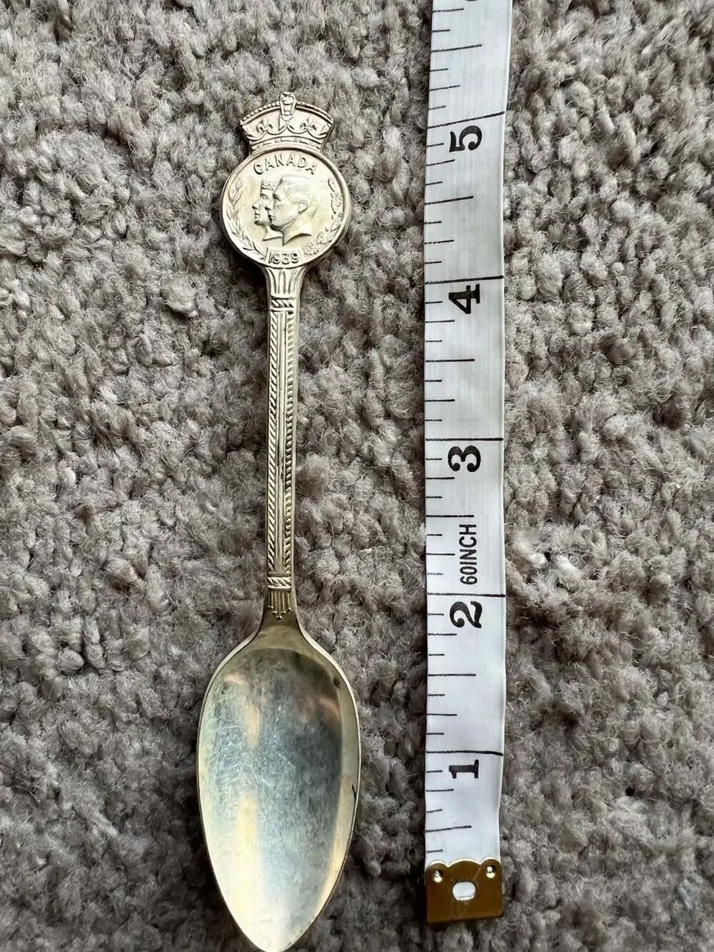 Vintage Wm. A. Rogers 1939 Canada Royal Visit Commemorative Souvenir Spoon